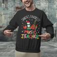 Santa's Favorite Music Teacher Christmas Santa Hat Matching Unisex Sweatshirt, gift for family, gift for coworker Santa's Favorite Music Teacher Christmas Santa Hat Matching Unisex Sweatshirt, gift for family, gift for coworker