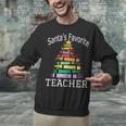 Santa's Favorite Teacher Idea For Christmas Teachers Unisex Sweatshirt, gift for family, gift for coworker Santa's Favorite Teacher Idea For Christmas Teachers Unisex Sweatshirt, gift for family, gift for coworker