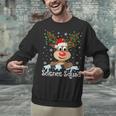 Science Teacher Squad Reindeer Christmas Teacher Xmas Lights For Men Women Unisex Sweatshirt, Science Teacher Sweatshirts, gift for family, gift for coworker