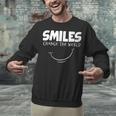Smile Smiles Change The World Teacher T-Shirt Happy T-Shirt Unisex Sweatshirt, gift for family, gift for coworker