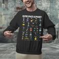 Space Alphabet Galaxy Astronaut Planets Student Teacher Unisex Sweatshirt, gift for family, gift for coworker