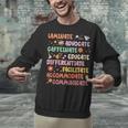 SPED Caffeinate Advocate Laminate Educate Teacher Facilitate For Men Women Unisex Sweatshirt, gift for family, gift for coworker SPED Caffeinate Advocate Laminate Educate Teacher Facilitate For Men Women Unisex Sweatshirt, gift for family, gift for coworker