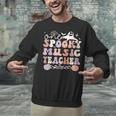 Spooky Music Teacher Halloween Music Teaching Men Women Unisex Sweatshirt, gift for family, gift for coworker