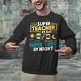 Super Teacher By Day Super Tired By Night Superheroes School Unisex Sweatshirt, Super Teacher Sweatshirts, gift for family, gift for coworker Super Teacher By Day Super Tired By Night Superheroes School Unisex Sweatshirt, Super Teacher Sweatshirts, gift for family, gift for coworker