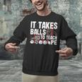 It Takes Balls To Teach Pe Teacher Chaos Coordinator US Flag Unisex Sweatshirt, Pe Teacher Sweatshirts, gift for family, gift for coworker It Takes Balls To Teach Pe Teacher Chaos Coordinator US Flag Unisex Sweatshirt, Pe Teacher Sweatshirts, gift for family, gift for coworker