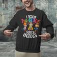 I Teach 2nd Grade Superheroes Back To School Teacher Men Women Girls Kids Unisex Sweatshirt, 2nd Grade Teacher Sweatshirts, gift for family, gift for coworker