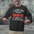 I Teach The Cutest Apples In The Orchard Cute Fall Teacher Unisex Sweatshirt, gift for family, gift for coworker I Teach The Cutest Apples In The Orchard Cute Fall Teacher Unisex Sweatshirt, gift for family, gift for coworker