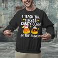 I Teach The Cutest Candy Corn In The Bunch Teacher Halloween Unisex Sweatshirt, gift for family, gift for coworker