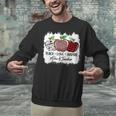 Teach Love Inspire Pre-k Teacher Apple Leopard Red Plain Unisex Sweatshirt, gift for family, gift for coworker
