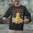 I Teach In My Pajamas Crayon Home School Teacher PJs Unisex Sweatshirt, gift for family, gift for coworker I Teach In My Pajamas Crayon Home School Teacher PJs Unisex Sweatshirt, gift for family, gift for coworker