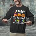 I Teach The Smartest Pumpkins The Patch Teacher Fall Season For Men Women Kids Unisex Sweatshirt, gift for family, gift for coworker I Teach The Smartest Pumpkins The Patch Teacher Fall Season For Men Women Kids Unisex Sweatshirt, gift for family, gift for coworker