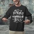 This Teacher Runs On Coffee And Jesus T Shirt Christian Tees Unisex Sweatshirt, gift for family, gift for coworker This Teacher Runs On Coffee And Jesus T Shirt Christian Tees Unisex Sweatshirt, gift for family, gift for coworker