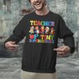 Teacher Of Tiny Superheroes Teach 100th Day Of School Unisex Sweatshirt, gift for family, gift for coworker Teacher Of Tiny Superheroes Teach 100th Day Of School Unisex Sweatshirt, gift for family, gift for coworker