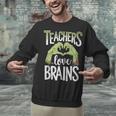 Teachers Love Zombie Teacher Halloween Fun Unisex Sweatshirt, gift for family, gift for coworker