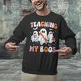 Teaching My Boos Teacher Cute Ghost Teacher Halloween Unisex Sweatshirt, gift for family, gift for coworker Teaching My Boos Teacher Cute Ghost Teacher Halloween Unisex Sweatshirt, gift for family, gift for coworker