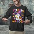 Teaching My Boos Teacher Ghost Teach Halloween Teacher Unisex Sweatshirt, gift for family, gift for coworker