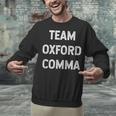 Team Oxford Comma English Majors And Teachers For Men Women Girls Kids Unisex Sweatshirt, English Teacher Sweatshirts, gift for family, gift for coworker