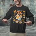 Team TK Crew Preppy Coquette Bow Pumpkin Fall TK Teacher Unisex Sweatshirt, gift for family, gift for coworker Team TK Crew Preppy Coquette Bow Pumpkin Fall TK Teacher Unisex Sweatshirt, gift for family, gift for coworker