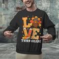 Thanksgiving Love Third Grade Teacher Turkey Autumn Fall Men Women Girls Kids Unisex Sweatshirt, gift for family, gift for coworker