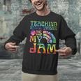 Tie Dye Teaching Social Studies Is My Jam Sunglasses Teacher Unisex Sweatshirt, gift for family, gift for coworker Tie Dye Teaching Social Studies Is My Jam Sunglasses Teacher Unisex Sweatshirt, gift for family, gift for coworker
