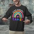 Tiny Human Tamer Watercolor Rainbow Daycare Teacher Unisex Sweatshirt, gift for family, gift for coworker Tiny Human Tamer Watercolor Rainbow Daycare Teacher Unisex Sweatshirt, gift for family, gift for coworker