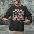 Tiny People Help Do Big Things Nursery Teacher Unisex Sweatshirt, gift for family, gift for coworker