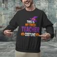 Tired Teacher Costume For Halloween Teachers Unisex Sweatshirt, gift for family, gift for coworker