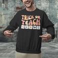 Trick Or Teach With Symbols Special Education Teacher Spooky Unisex Sweatshirt, gift for family, gift for coworker Trick Or Teach With Symbols Special Education Teacher Spooky Unisex Sweatshirt, gift for family, gift for coworker