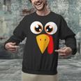 Turkey Face Halloween Costume Thanksgiving Teacher Nurse Unisex Sweatshirt, gift for family, gift for coworker Turkey Face Halloween Costume Thanksgiving Teacher Nurse Unisex Sweatshirt, gift for family, gift for coworker
