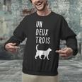 Un Deux Trois Cat Shirt French Teacher Unisex Sweatshirt, gift for family, gift for coworker