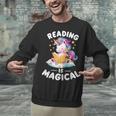 Unicorn Teacher Reading Is Magical Book Unisex Sweatshirt, gift for family, gift for coworker