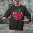 Valentines Day Teacher Hearts Apple Love Teach Women Men Unisex Sweatshirt, gift for family, gift for coworker Valentines Day Teacher Hearts Apple Love Teach Women Men Unisex Sweatshirt, gift for family, gift for coworker