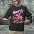 Vintage Howdy First Grade Cowgirl Teacher Western School Unisex Sweatshirt, First Grade Teacher Sweatshirts, gift for family, gift for coworker