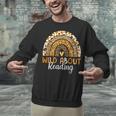 Wild About Reading Teacher Back To School Leopard Rainbow Unisex Sweatshirt, gift for family, gift for coworker
