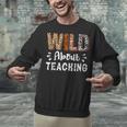 Wild About Teaching Teacher Lover Animals Leopard Zebra Unisex Sweatshirt, gift for family, gift for coworker Wild About Teaching Teacher Lover Animals Leopard Zebra Unisex Sweatshirt, gift for family, gift for coworker