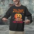 Will Trade Students For Candy Teacher Cute Halloween Pumpkin Unisex Sweatshirt, gift for family, gift for coworker Will Trade Students For Candy Teacher Cute Halloween Pumpkin Unisex Sweatshirt, gift for family, gift for coworker