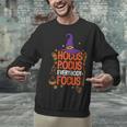 Witchy Halloween Hocus Pocus Everybody Focus Teacher Pumpkin Unisex Sweatshirt, gift for family, gift for coworker