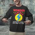 Wonder Teacher Costume Shirt Teacher Halloween Costume Men Women Unisex Sweatshirt, gift for family, gift for coworker