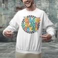 Back To School Groovy Teacher 1st First Grade Crew Squad Unisex Sweatshirt, Groovy Teacher Sweatshirts, First Grade Teacher Sweatshirts, gift for family, gift for coworker