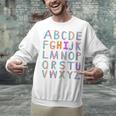 Back To School Kindergarten Alphabet ABC Teacher Women Kids Unisex Sweatshirt, gift for family, gift for coworker