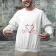 Christmas Candy Cane Work Of Heart Fourth 4th Grade Teacher Unisex Sweatshirt, 4th Grade Teacher Sweatshirts, gift for family, gift for coworker