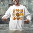 Coquette Teach Teacher Bows Thanksgiving Turkey Fall Autumn Unisex Sweatshirt, gift for family, gift for coworker