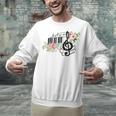 Cut Music Teacher Shirt With a Piano Keys Notes And Flowers Unisex Sweatshirt, gift for family, gift for coworker Cut Music Teacher Shirt With a Piano Keys Notes And Flowers Unisex Sweatshirt, gift for family, gift for coworker