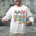 Cute Hello Second Grade Back To School Coquette Teacher Girl Unisex Sweatshirt, gift for family, gift for coworker Cute Hello Second Grade Back To School Coquette Teacher Girl Unisex Sweatshirt, gift for family, gift for coworker