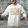 Fourth Grade Vibes Hello Team 4th Grade Teacher Kids Retro Unisex Sweatshirt, 4th Grade Teacher Sweatshirts, gift for family, gift for coworker