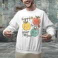 Happy To See Your Face Teacher Apple Unisex Sweatshirt, gift for family, gift for coworker Happy To See Your Face Teacher Apple Unisex Sweatshirt, gift for family, gift for coworker