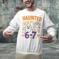Haunted 67 Ghost Math Teacher Halloween Costume Math Pun Unisex Sweatshirt, gift for family, gift for coworker Haunted 67 Ghost Math Teacher Halloween Costume Math Pun Unisex Sweatshirt, gift for family, gift for coworker