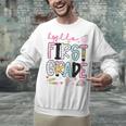 Hello First Grade Teacher Coquette Pencil Bow Back To School Unisex Sweatshirt, First Grade Teacher Sweatshirts, gift for family, gift for coworker