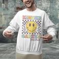 Kindergarten Teacher Team Hippie Smile Face Back To School Unisex Sweatshirt, gift for family, gift for coworker Kindergarten Teacher Team Hippie Smile Face Back To School Unisex Sweatshirt, gift for family, gift for coworker