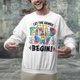 Let The Games Field Day Begin Tie Dye Adults Teacher Kids Unisex Sweatshirt, gift for family, gift for coworker